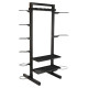 Стелаж модульний для інвентаря кросфіт STORAGE RACK LiveUp LP8897 розмір-156,5x76,6x197,4см чорний