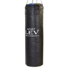 Мішок боксерський Циліндричний Кірза LEV LV-2804 100х28см чорний