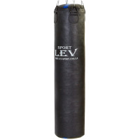 Мішок боксерський Циліндричний Кірза LEV LV-2809 140х33см чорний