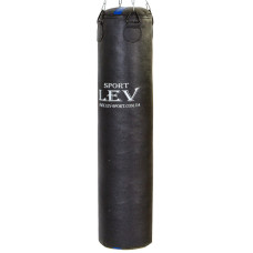 Мішок боксерський Циліндричний Кірза LEV LV-2809 140х33см чорний