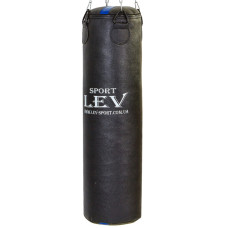 Мішок боксерський Циліндричний Кірза LEV LV-2810 120х33см чорний