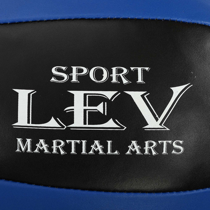 Груша боксерська підвісна краплеподібна набивна LEV LV-2811 65x35см чорний-синій