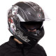 Мотошолом інтеграл (full face) QKE HARLEY QUINN Rider Crazy Girl M-9545 M-XL чорний-білий