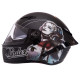 Мотошолом інтеграл (full face) QKE HARLEY QUINN Rider Crazy Girl M-9545 M-XL чорний-білий