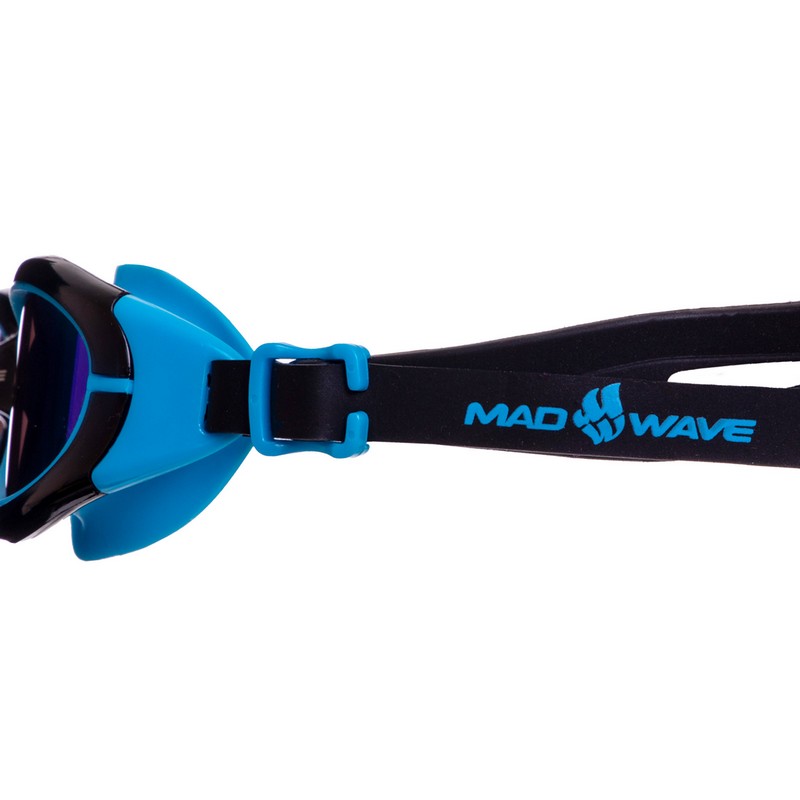 Окуляри для плавання юніорські MadWave SUN BLOKER JUNIOR M041302 чорний-синій