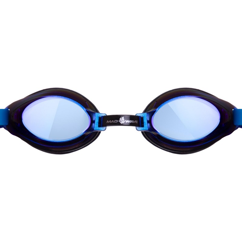 Окуляри для плавання юніорські райдужні лінзи MadWave AQUA RAINBOW JUNIOR M041505 синій