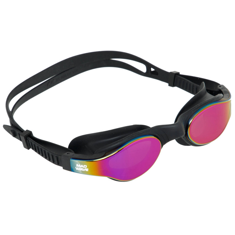 Окуляри для плавання дорослі райдужні лінзи дорослі MadWave RAY Rainbow M042003 кольори в асортименті