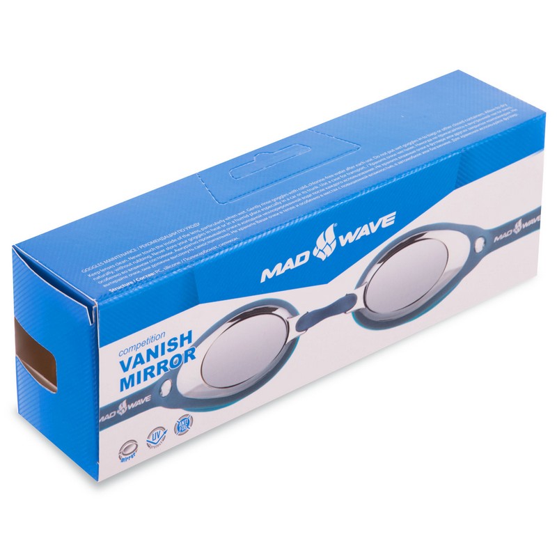 Окуляри для плавання дорослі дзеркальні лінзи MadWave Vanish Mirror M042609 кольори в асортименті