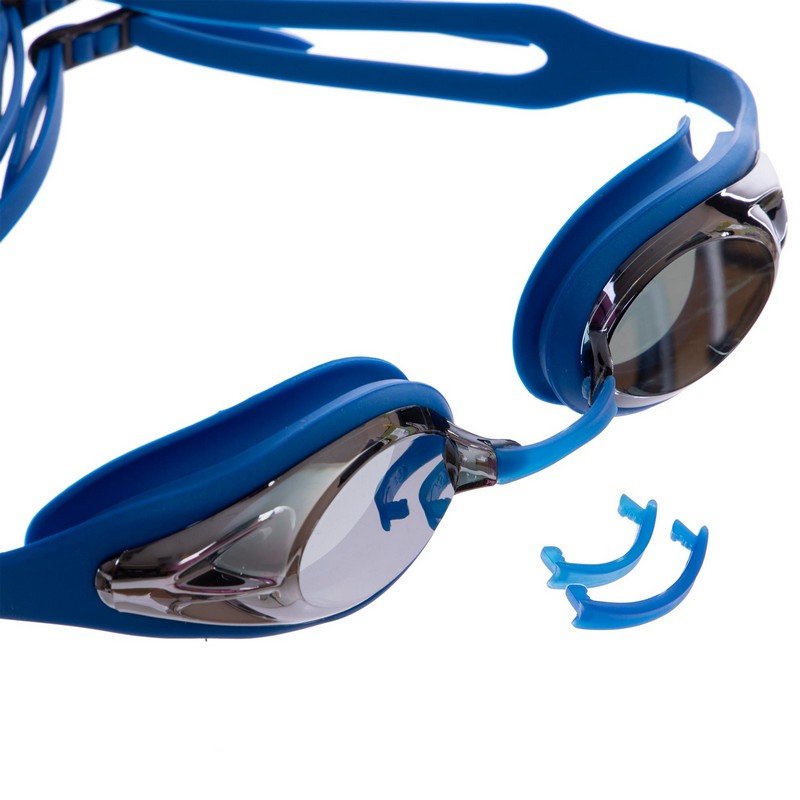 Окуляри для плавання дорослі дзеркальні лінзи MadWave Alligator mirror M042714 кольори в асортименті