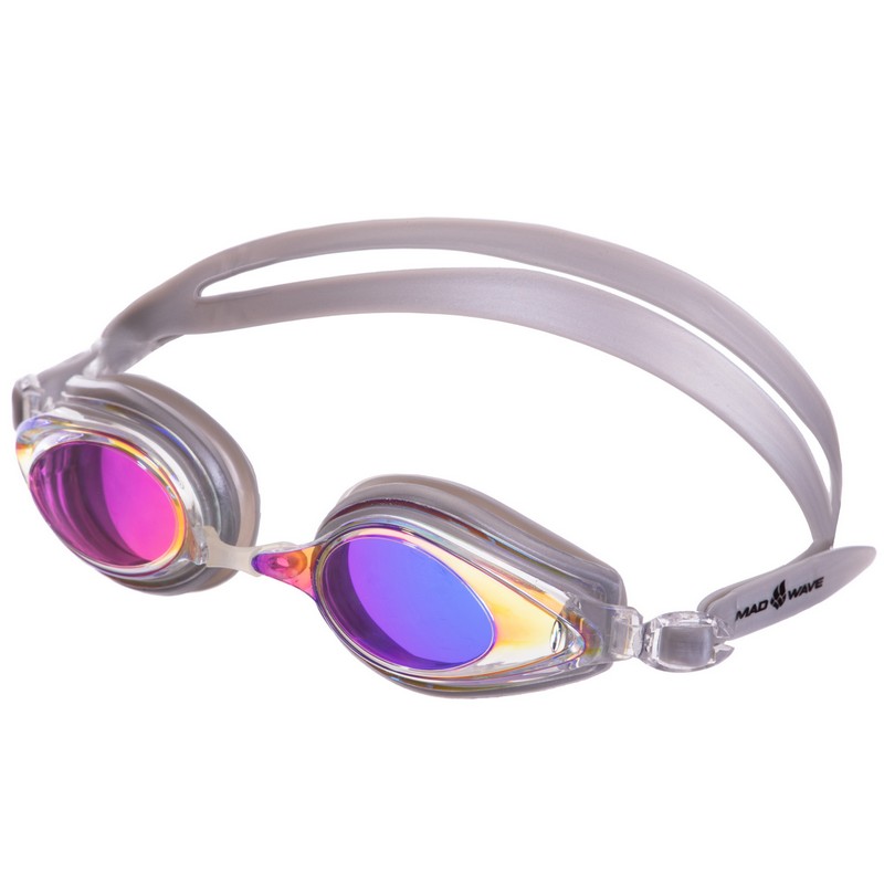 Окуляри для плавання дорослі дзеркальні лінзи MadWave TECHNO MIRROR II M042803 кольори в асортименті
