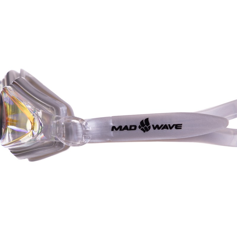 Окуляри для плавання дорослі дзеркальні лінзи MadWave TECHNO MIRROR II M042803 кольори в асортименті