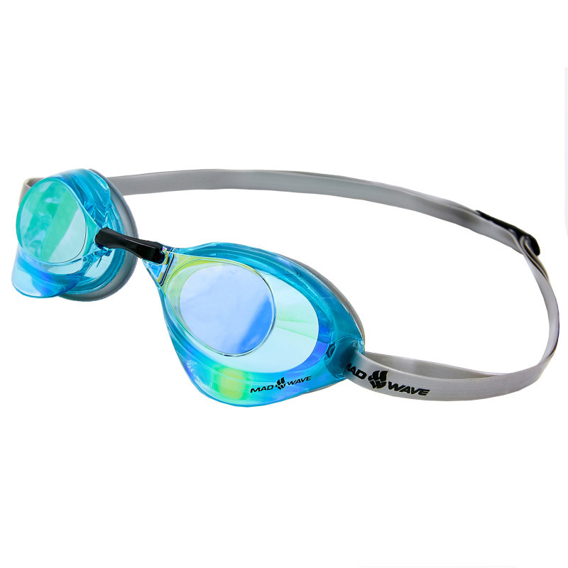 Окуляри для плавання стартові райдужні лінзи MadWave TURBO RACER II RAINBOW M045806 кольори в асортименті