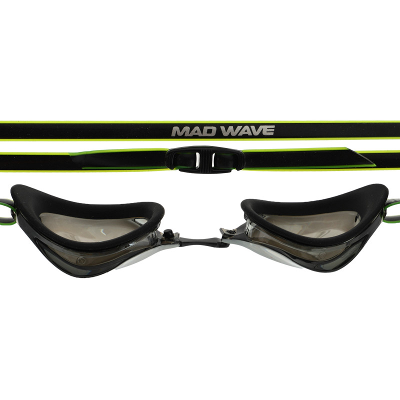 Окуляри для плавання стартові райдужні лінзи MadWave TURBO RACER II RAINBOW M045807 кольори в асортименті