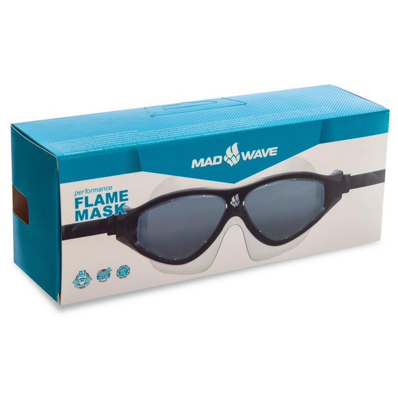 Окуляри-маска для плавання дорослі MadWave FLAME M046102 кольори в асортименті