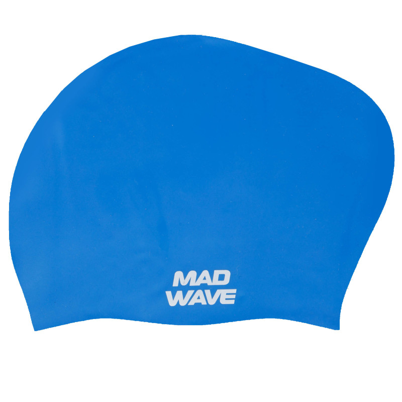 Шапочка для плавання силіконова на довге волосся для дорослих MadWave LONG HAIR M051101 кольори в асортименті