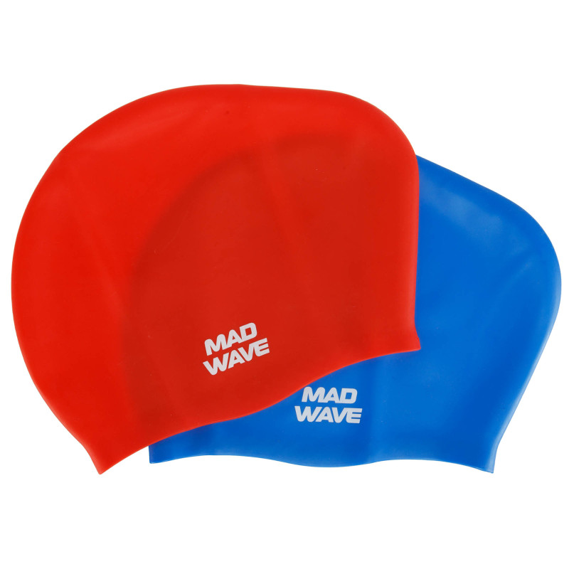 Шапочка для плавання силіконова на довге волосся для дорослих MadWave LONG HAIR M051101 кольори в асортименті