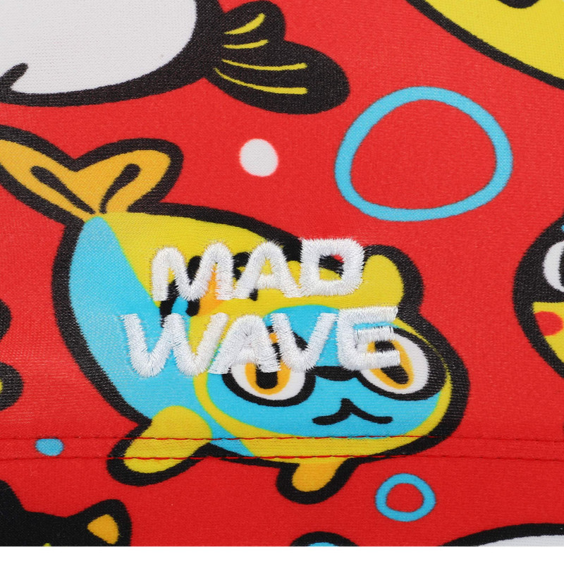Шапочка для плавання текстильна юніорська текстильна MadWave CATFISH M052002 червоний