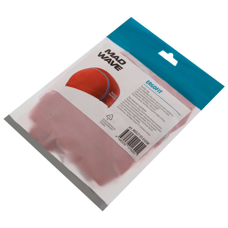 Шапочка для плавання текстильна  MadWave Textile cap ERGOFIT M052701 кольори в асортименті