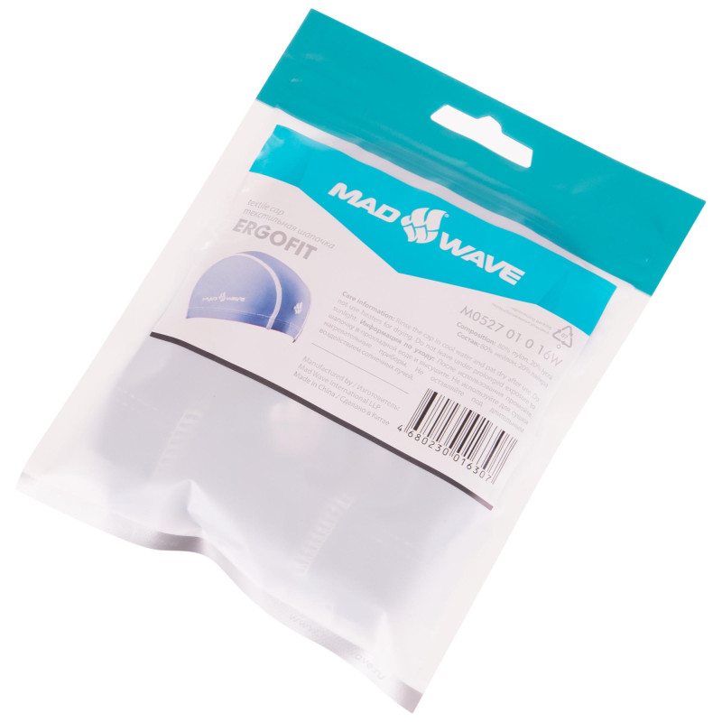 Шапочка для плавання текстильна  MadWave Textile cap ERGOFIT M052701 кольори в асортименті