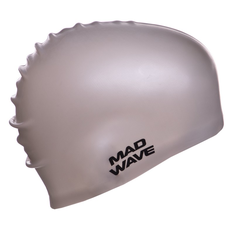 Шапочка для плавання силіконова збільшеного об'єму MadWave Intensive Big M053112 кольори в асортименті