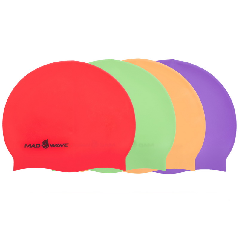Шапочка для плавання силіконова для дорослих MadWave NEON M053502 кольори в асортименті