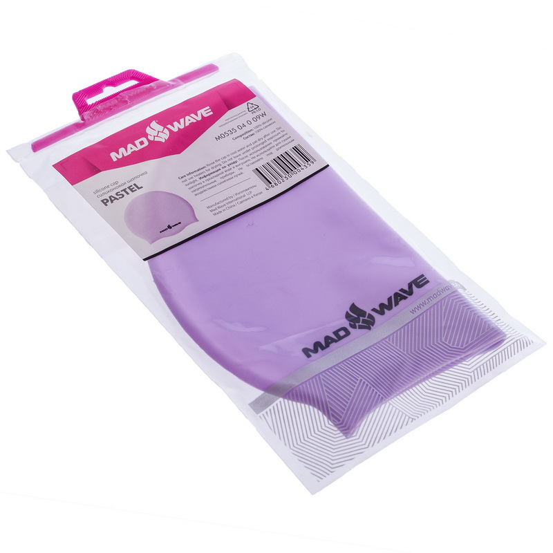 Шапочка для плавання силіконова для дорослих MadWave PASTEL M053504 кольори в асортименті