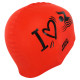 Шапочка для плавання силіконова для дорослих MadWave LOVE SWIMMIMG M055320 червоний