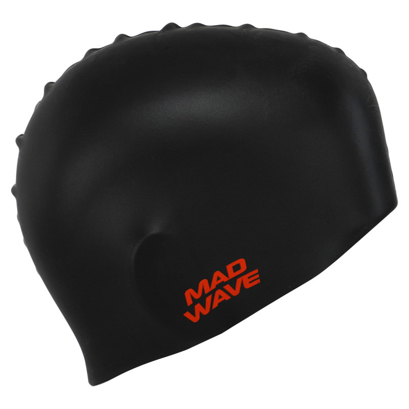Шапочка для плавання силіконова для дорослих MadWave TIGER M055332 чорний