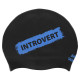 Шапочка для плавання силіконова для дорослих MadWave INTROVERT reversible M055336 чорний-білий