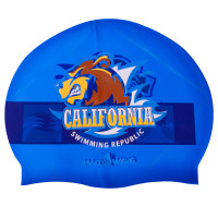 Шапочка для плавання силіконова для дорослих MadWave CALIFORNIA M055833000W темно-синій
