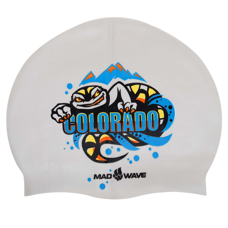 Шапочка для плавання силіконова для дорослих MadWave COLORADO M055838 срібний