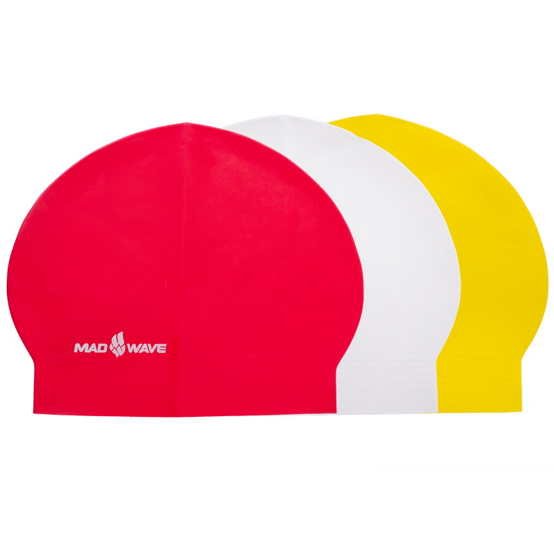 Шапочка для плавання латексна для дорослих MadWave SOLID SOFT M056502 кольори в асортименті