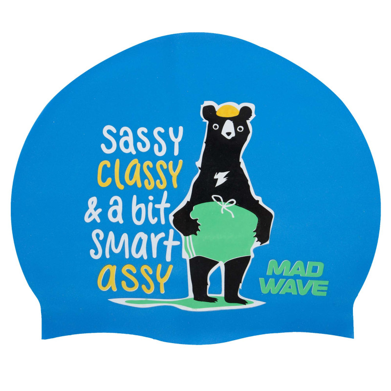 Шапочка для плавання силіконова юніорська MadWave Junior SMART ASSY M057002 кольори в асортименті