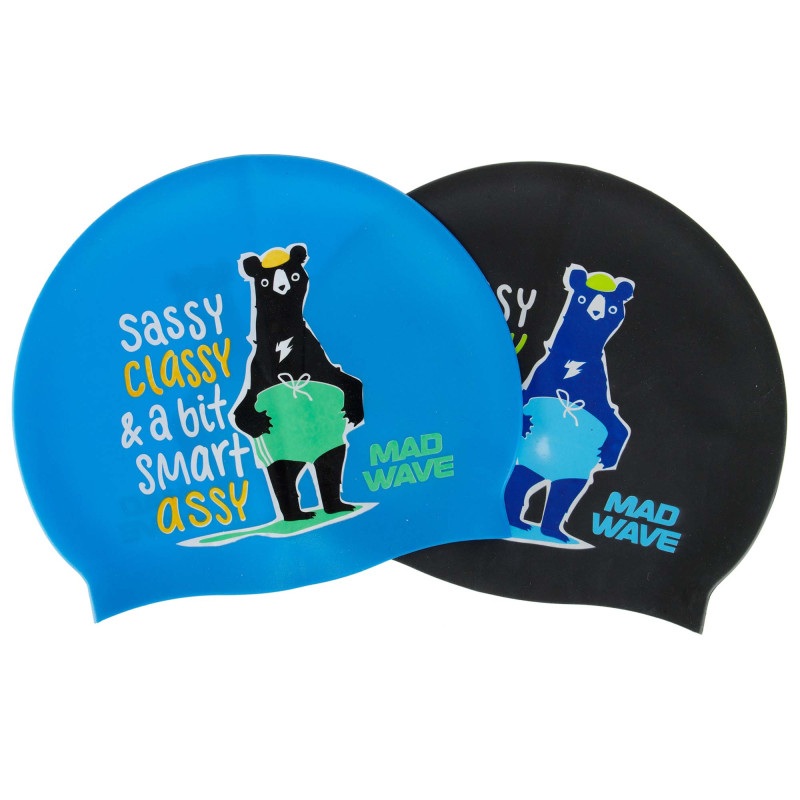 Шапочка для плавання силіконова юніорська MadWave Junior SMART ASSY M057002 кольори в асортименті