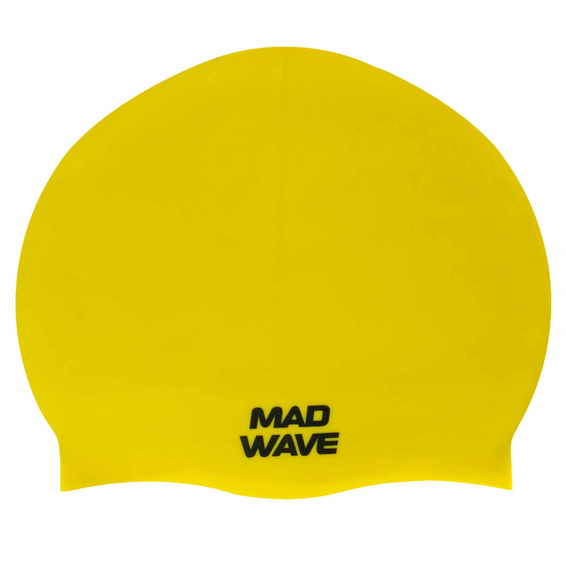 Шапочка для плавання силіконова юніорська MadWave Junior DUDE M057208 жовтий