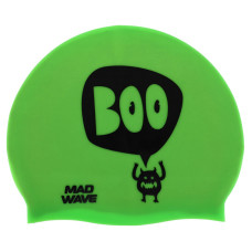 Шапочка для плавання силіконова юніорська MadWave Junior Boo M057305 зелений