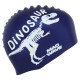 Шапочка для плавання силіконова юніорська MadWave Junior DINOSAUR M057307 темно-синій