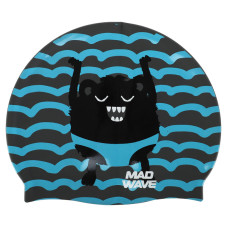 Шапочка для плавання силіконова юніорська MadWave Junior MONSTER M057309 кольори в асортименті