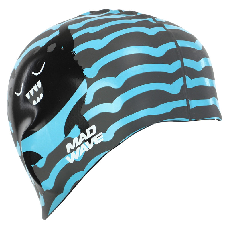 Шапочка для плавання силіконова юніорська MadWave Junior MONSTER M057309 кольори в асортименті