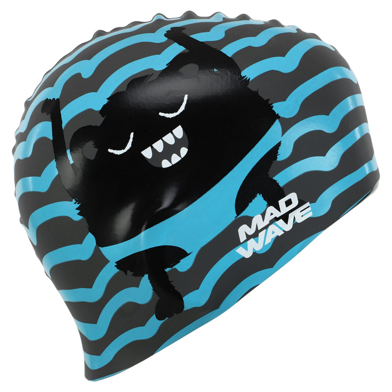Шапочка для плавання силіконова юніорська MadWave Junior MONSTER M057309 кольори в асортименті