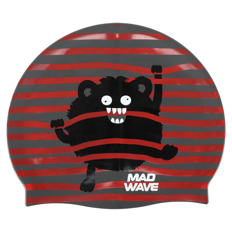Шапочка для плавання силіконова юніорська MadWave Junior MONSTER M057309 кольори в асортименті