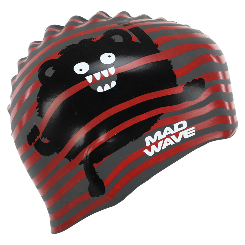 Шапочка для плавання силіконова юніорська MadWave Junior MONSTER M057309 кольори в асортименті