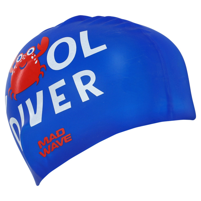 Шапочка для плавання силіконова юніорська MadWave Junior COOL DIVER M057310 синій