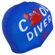 Шапочка для плавання силіконова юніорська MadWave Junior COOL DIVER M057310 синій