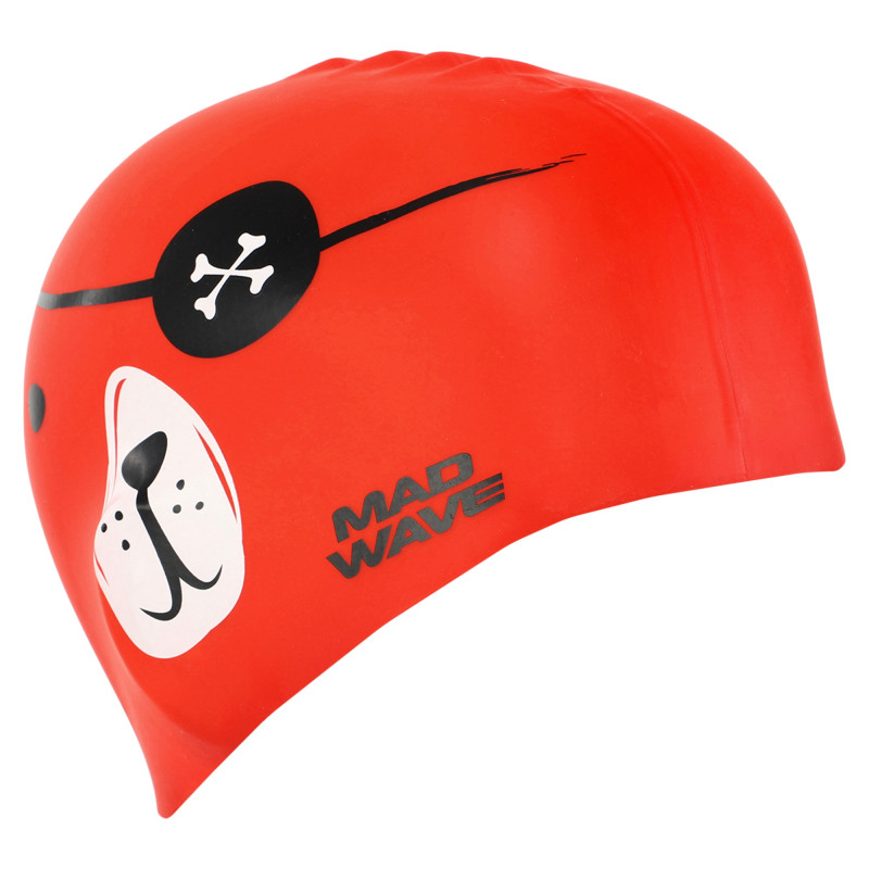 Шапочка для плавання силіконова юніорська MadWave Junior PIRATE M057312 кольори в асортименті