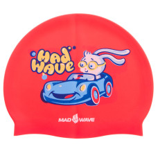 Шапочка для плавання силіконова юніорська BUNNY M057812000W червоний