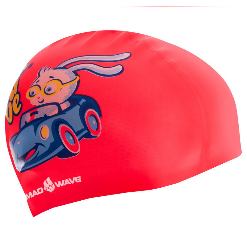 Шапочка для плавання силіконова юніорська BUNNY M057812000W червоний