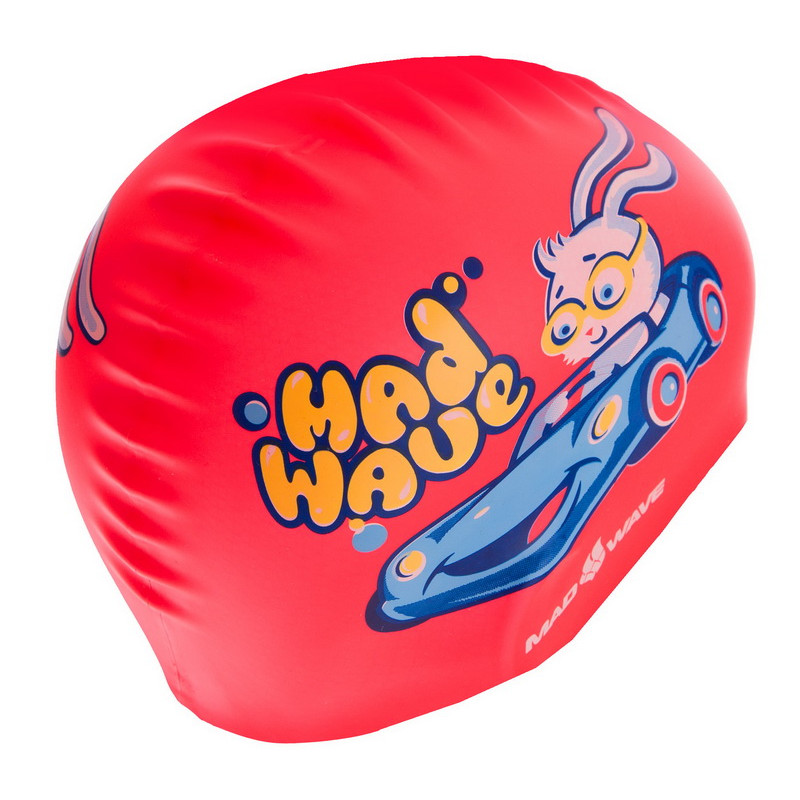 Шапочка для плавання силіконова юніорська BUNNY M057812000W червоний