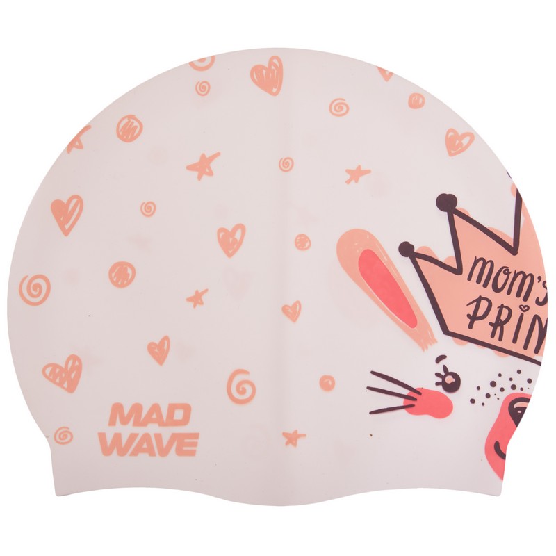 Шапочка для плавання силіконова юніорська MadWave Junior LITTLE BUNNY M057913 кольори в асортименті