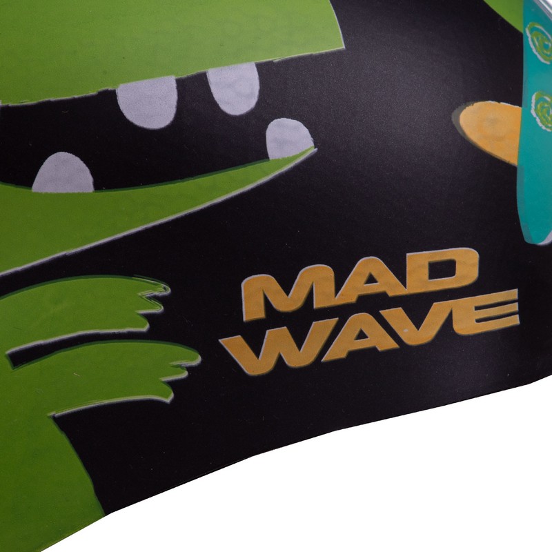 Шапочка для плавання силіконова юніорська MadWave Junior DINO M057916 кольори в асортименті